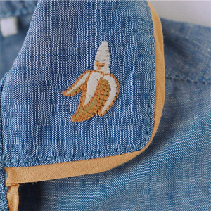 Рубашка для малышей с коротким рукавом Джинджерснэпс (Gingersnaps) "Стивен", голубая