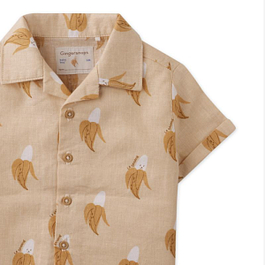 Рубашка для малышей с коротким рукавом Джинджерснэпс (Gingersnaps) "Экко", банановый пунш