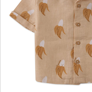 Рубашка для малышей с коротким рукавом Джинджерснэпс (Gingersnaps) "Экко", банановый пунш