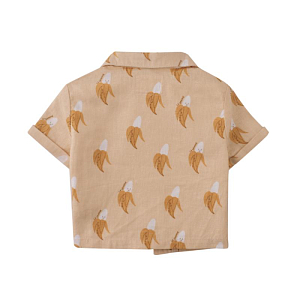 Рубашка для малышей с коротким рукавом Джинджерснэпс (Gingersnaps) "Экко", банановый пунш