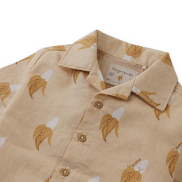 Рубашка для малышей с коротким рукавом Джинджерснэпс (Gingersnaps) "Экко", банановый пунш