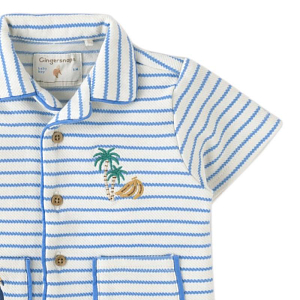 Рубашка для малышей из джерси Джинджерснэпс (Gingersnaps) "Бэн", морской курорт