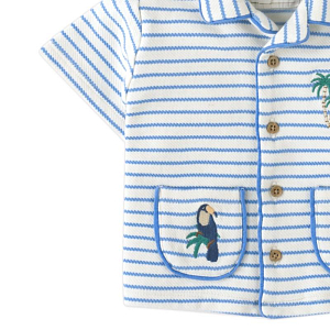 Рубашка для малышей из джерси Джинджерснэпс (Gingersnaps) "Бэн", морской курорт