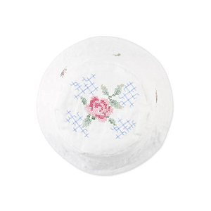 Панама с вышивкой Джинджерснэпс (Gingersnaps) "Ария", снежные розы