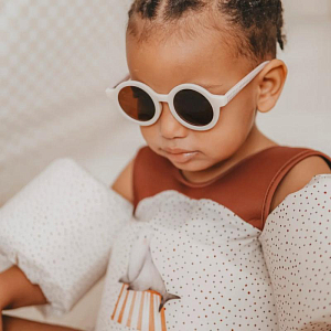 Солнцезащитные очки Mrs. Ertha "Bay Soft Squares", кремовая клетка виши