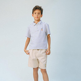 Футболка-поло Джинджерснэпс (Gingersnaps) "Бруно", голубые волны