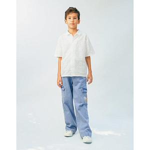 Брюки карго джинсовые Джинджерснэпс (Gingersnaps) "Прим", голубые