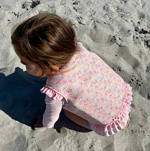 Жилет для плавания Vanilla Copenhagen "Солнечный Пляж", цветы на розовом