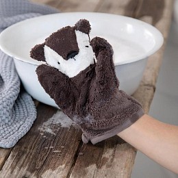 Перчатка для купания Sebra "Медведь Milo"