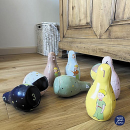 Набор для игры в боулинг Петит Жур (Petit Jour) "Маленький Принц", микс с зеленым