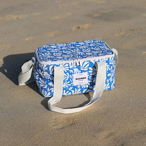 Термосумка Бадавии Бичвеа (Badawii Beachwear), кораллы на голубом, 12 л