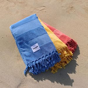 Полотенце пляжное Бадавии Бичвеа (Badawii Beachwear), желтое, 160 х 90 см