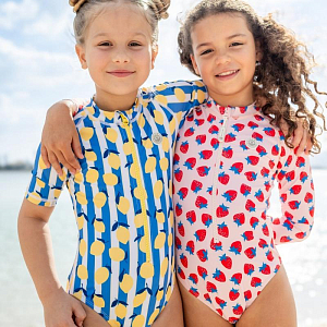 Купальник с длинным рукавом Бадавии Бичвеа (Badawii Beachwear), спелая клубника