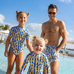 Купальник с коротким рукавом Бадавии Бичвеа (Badawii Beachwear), лимончелло