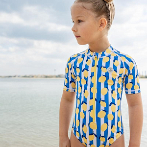 Купальник с коротким рукавом Бадавии Бичвеа (Badawii Beachwear), лимончелло