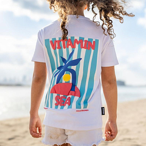 Футболка Бадавии Бичвеа (Badawii Beachwear) "Морской Витамин", белая