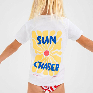Футболка Бадавии Бичвеа (Badawii Beachwear) "Охотник за Солнцем", белая
