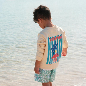 Свитшот Бадавии Бичвеа (Badawii Beachwear) "Морской Витамин", кремовый
