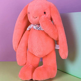 Мягкая игрушка Дуду э Компани (Doudou et Compagnie) "Кролик цветочный", коралловый, 50 см