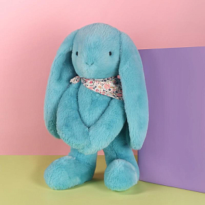Мягкая игрушка Дуду э Компани (Doudou et Compagnie) "Кролик цветочный", бирюзовый, 50 см