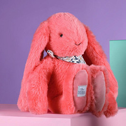 Мягкая игрушка Дуду э Компани (Doudou et Compagnie) "Кролик цветочный", коралловый, 25 см