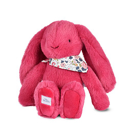 Мягкая игрушка Дуду э Компани (Doudou et Compagnie) "Кролик цветочный", фуксия, 25 см