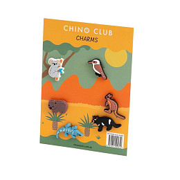 Джибитсы на стакан Чино Клаб (Chino Club) "Австралийский Зоопарк", 6 шт в упаковке