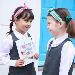 Набор заколок для волос Рокахула Кидс (Rockahula Kids) "Здравствуй Школа", 4 шт