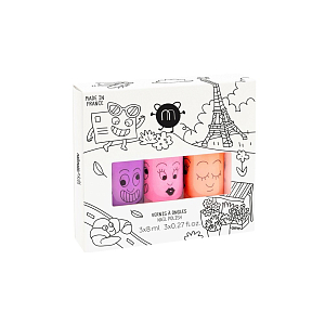 Набор лаков для ногтей нейлматик (nailmatic) "Марши, Долли, Фламинго", 3 шт