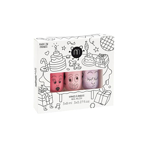 Набор лаков для ногтей нейлматик (nailmatic) "Печенье, Белла, Эллиот", 3 шт