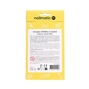 Набор временных татуировок для раскрашивания нейлматик (nailmatic) "Животные", 12 шт