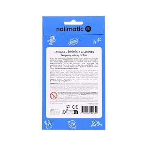 Набор временных татуировок для раскрашивания нейлматик (nailmatic) "Галактика", 12 шт