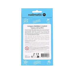 Набор временных татуировок для раскрашивания нейлматик (nailmatic) "Монстры", 12 шт