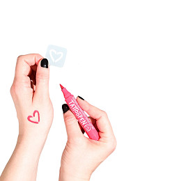 Набор тату-маркеров для тела смываемых с трафаретами нейлматик (nailmatic) "Кот", 2 шт