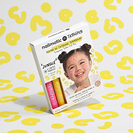 Набор тату-маркеров для тела смываемых нейлматик (nailmatic) "Джунгли", 2 шт