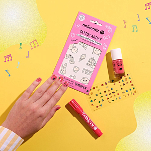 Набор для создания временных татуировок и маникюра нейлматик (nailmatic) "Безумный Художник"