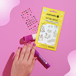 Набор для создания временных татуировок и маникюра нейлматик (nailmatic) "Веселый Художник"