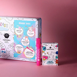 Набор для ванны и игр нейлматик (nailmatic) "Волшебная Коробка", с розовым тату-маркером