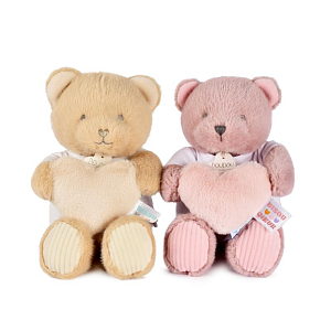 Медвежонок Дуду э Компани (Doudou et Compagnie), с сердечком, розовый