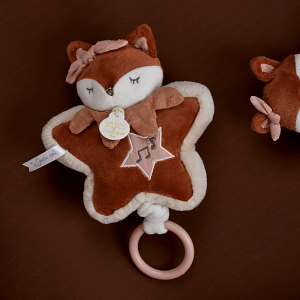 Мягкая игрушка Дуду э Компани (Doudou et Compagnie) "Лиса", персиковая