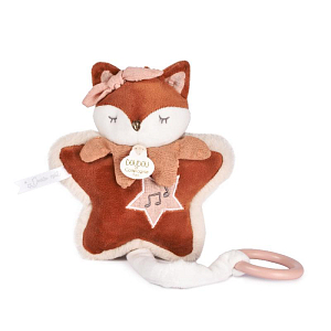 Мягкая игрушка Дуду э Компани (Doudou et Compagnie) "Лиса", персиковая