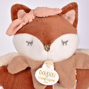 Мягкая игрушка Дуду э Компани (Doudou et Compagnie) "Лиса", персиковая