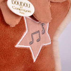 Мягкая игрушка Дуду э Компани (Doudou et Compagnie) "Лиса", персиковая