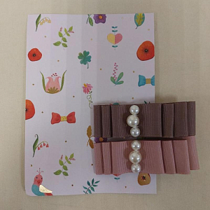 Набор заколок PGC03, коллекция "Pearl Grosgrain" (уцененный)