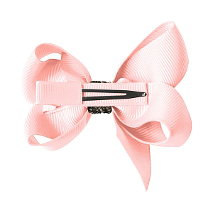 Заколка-зажим "Boutique Bow", средняя, коллекция "Glitter", светло-розовая