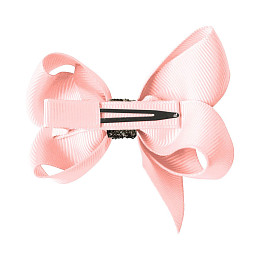 Заколка-зажим "Boutique Bow", средняя, коллекция "Glitter", светло-розовая