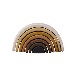 Деревянная пирамидка Радуга грез "Цвета кожи", дуги