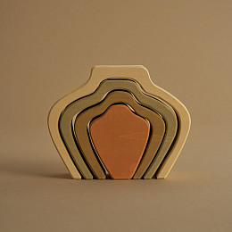 Деревянная пирамидка Радуга грез "Ваза", дуги