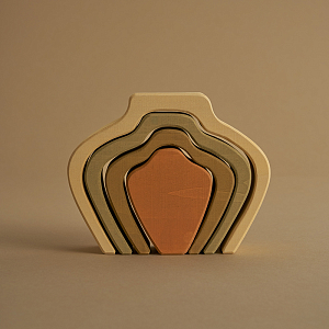 Деревянная пирамидка Радуга грез "Ваза", дуги