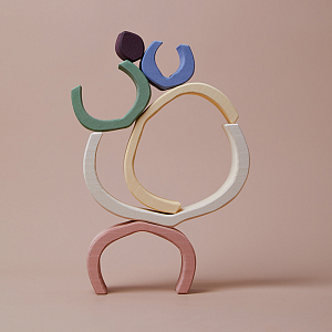 Деревянная пирамидка Радуга грез "Купола", дуги